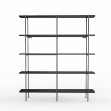 Double wide 5 shelves bookcase